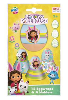 Owijki wielkanocne Gabby do zdobienia pisanek 12szt + 4 podstawki Moxy