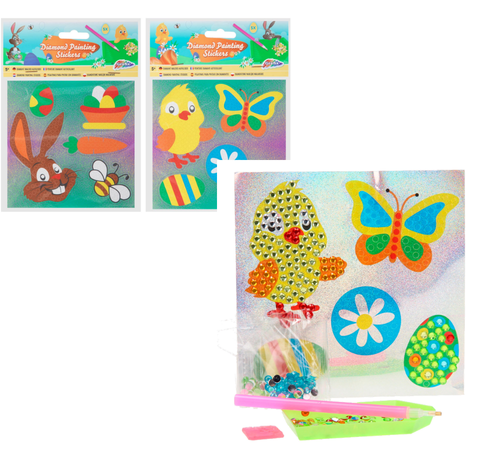 Naklejki wielkanocne diamentowe Moxy