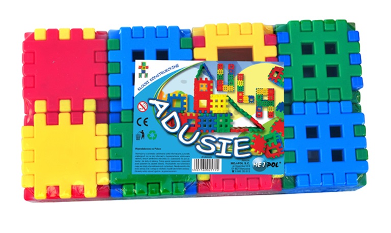 Klocki plastikowe wafle 48 elementów Adusie Czako