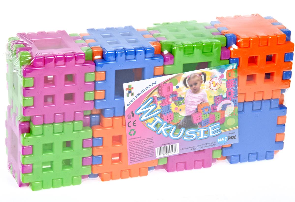 Klocki plastikowe wafle 48 elementów Wikusie Czako