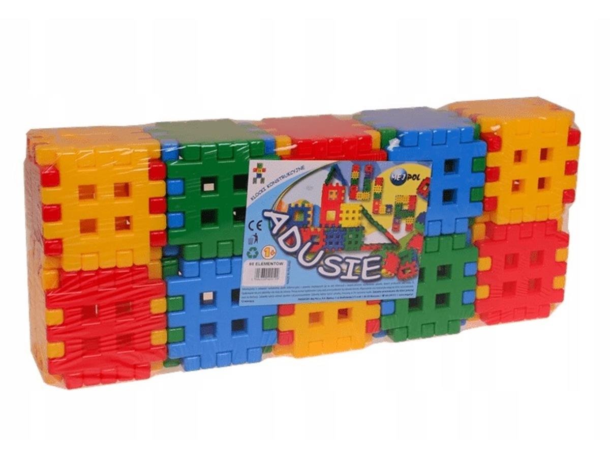 Klocki plastikowe wafle 60 elementów Adusie Czako