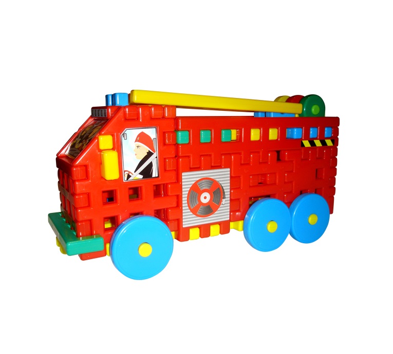 Klocki plastikowe wafle straż pożarna Czako