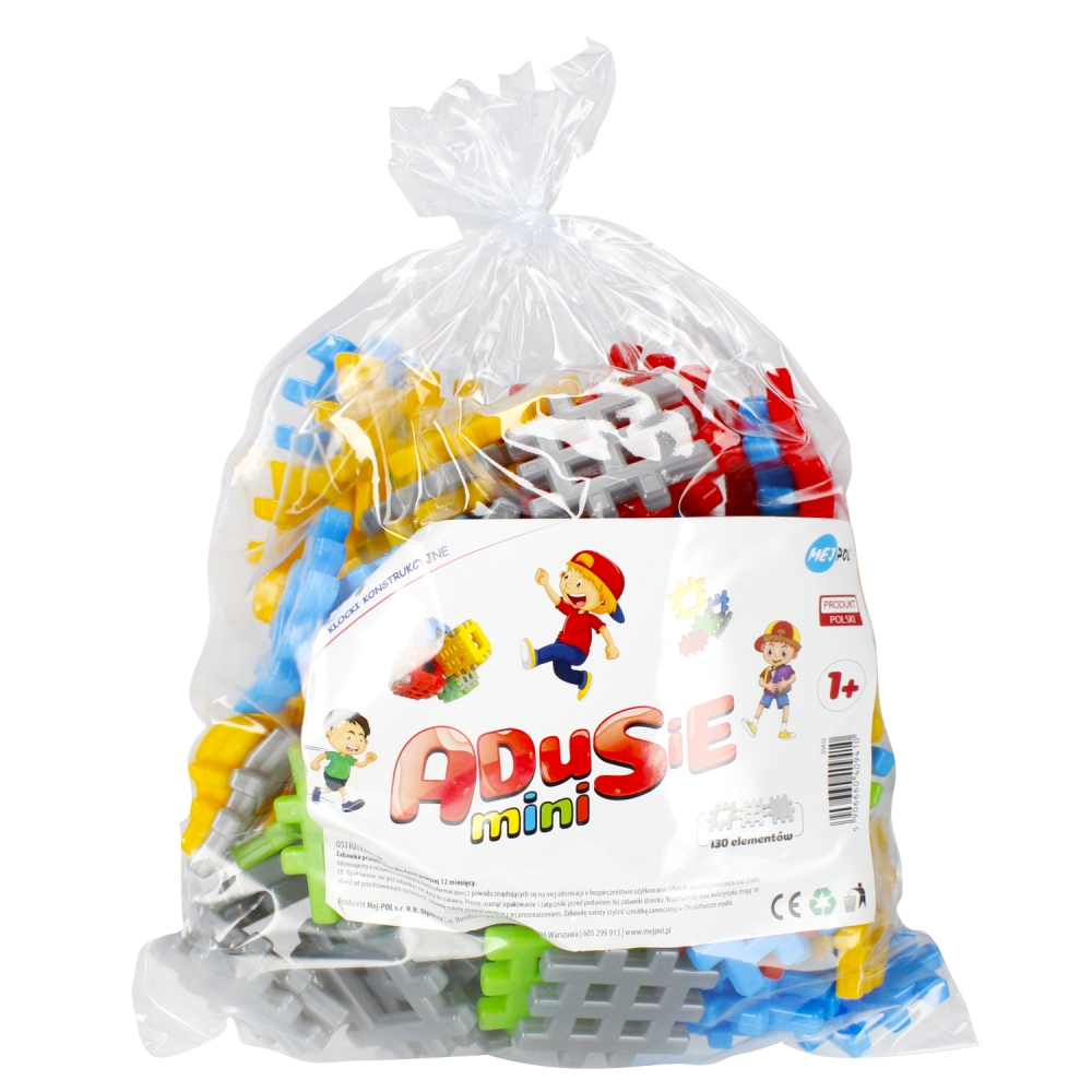 Klocki plastikowe wafle 130 elementów Adusie mini Czako