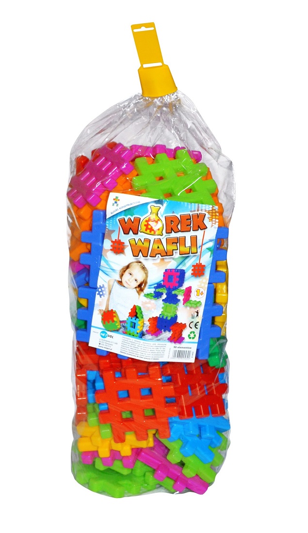 Klocki plastikowe wafle 90 elementów Adusie Czako