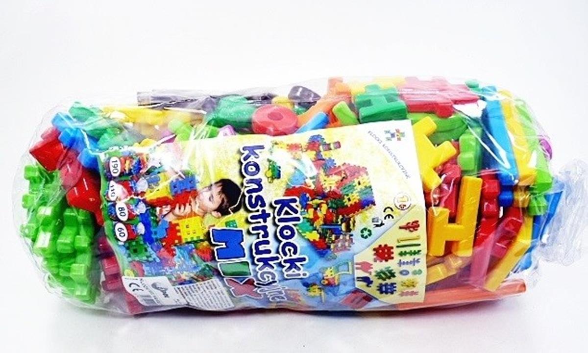 Klocki plastikowe wafle 150 elementów mix  Czako