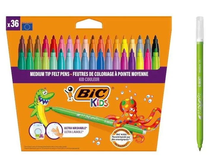 Flamastry 36 kolorów Kids Kid Couleur BIC