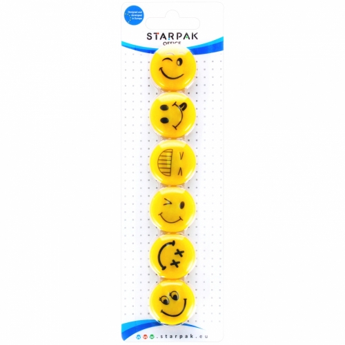 Magnesy Buźka 3cm 6 szt. Starpak