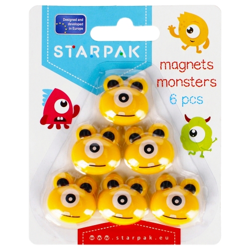 Magnesy potworki 6szt. Starpak