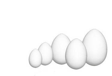 Jajko wielkanocne styropianowe 8cm 10szt. Pentacolor