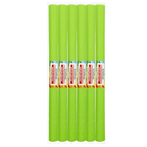 Bibuła marszczona zielona jasna 50x200cm 10 szt. Starpak