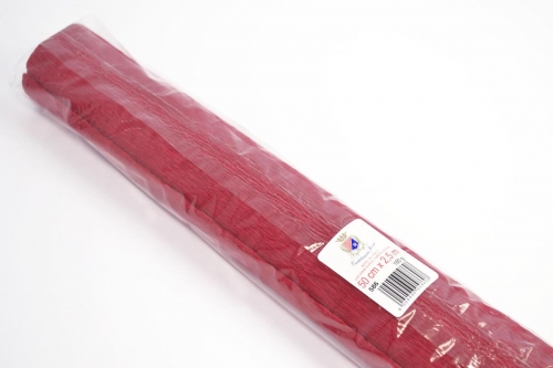 Krępina marszczona 180g ciemna czerwona 50x250cm Feniks