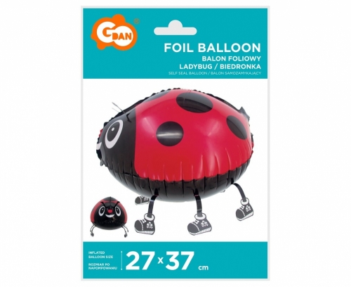 Balony foliowy biedronka 27x37cm Godan