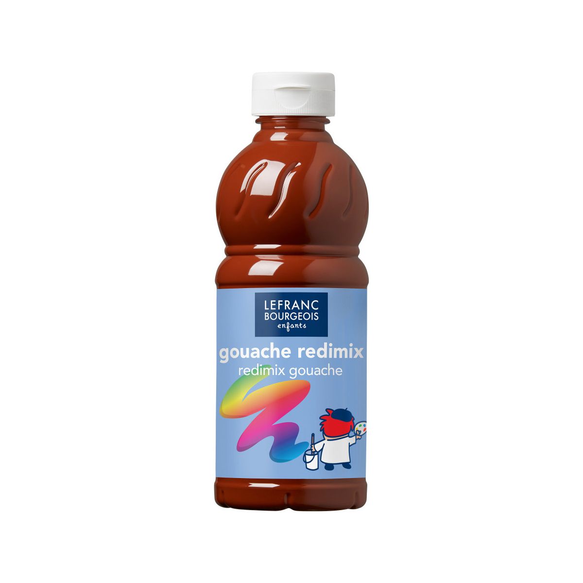 Farba temper brązowa 500ml Lefranc&Bourgeois
