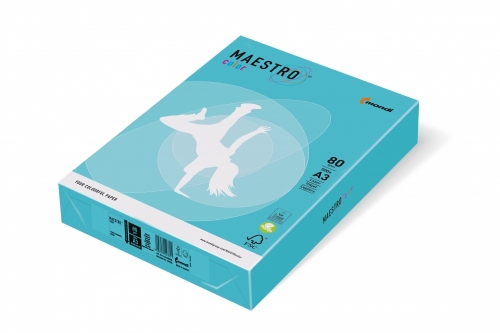 Papier ksero kolor niebieski A4 160g 250 ark Maestro 