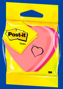 Notes samoprzylepny serce 225 kartek Post-It