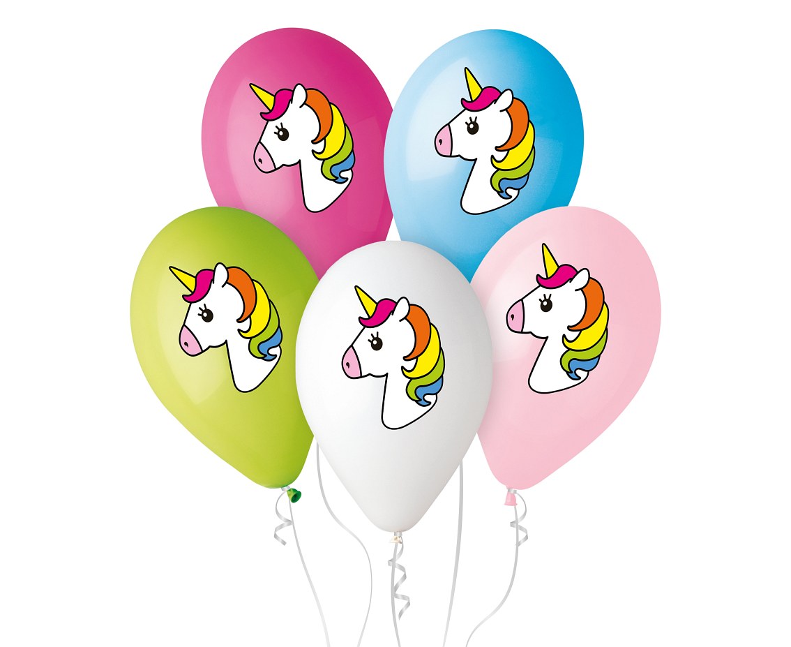 Balon dekoracyjny jednorożec 5szt. Godan