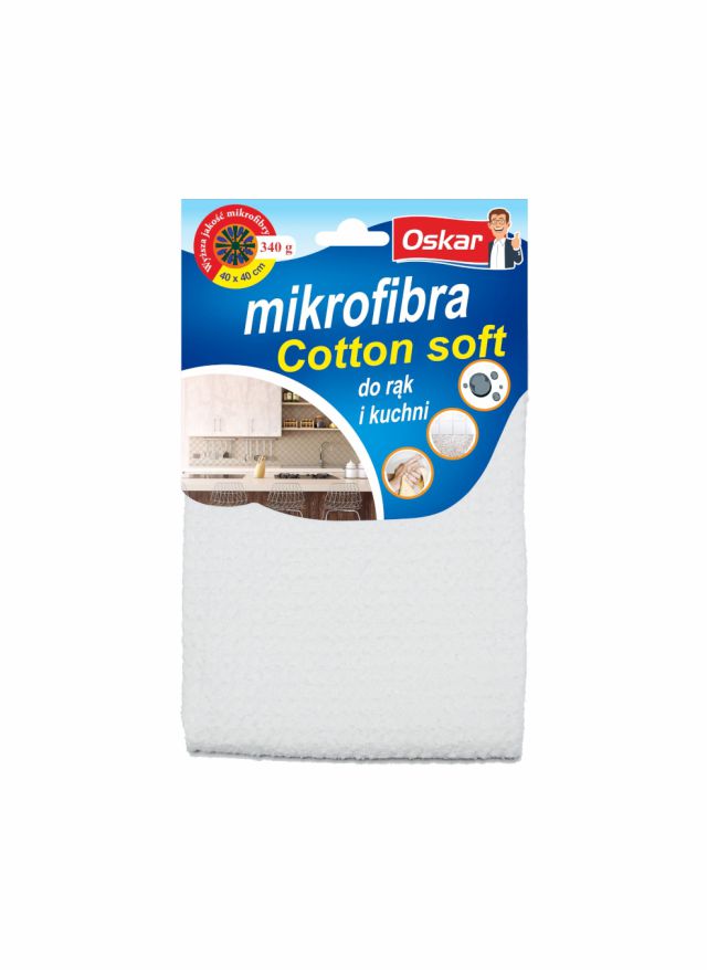 Ścierka mikrofibra cotton soft do rąk i kuchni 40x40cm Oskar