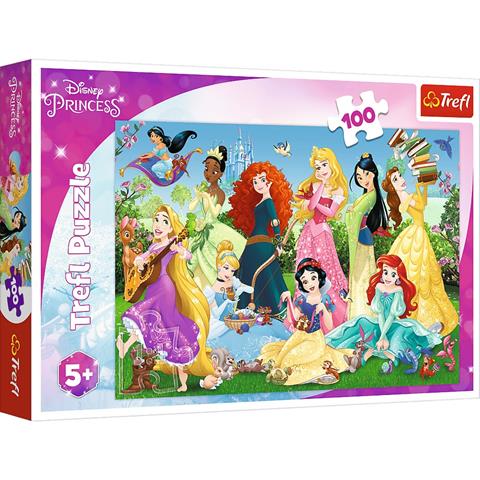 Puzzle 100 elementów czarujące księżniczki +5 Trefl
