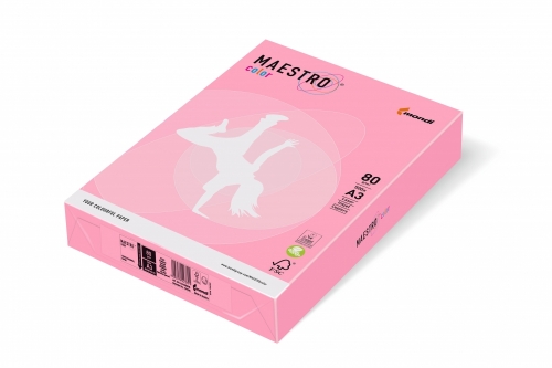 Papier ksero różowy A4 80g 500ark  Maestro 