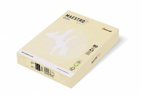 Papier ksero kolor waniliowy A4 80g 500ark Maestro 
