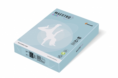 Papier ksero kolor niebieski zimny A4 80g 500ark Maestro