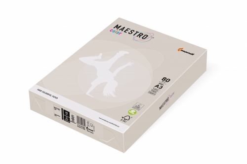 Papier ksero kolor popielaty A4 80g 500ark Maestro