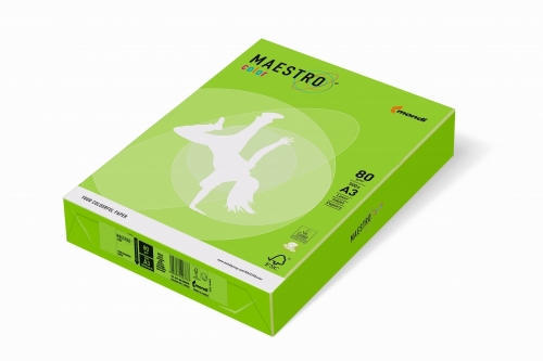 Papier ksero kolor zielony wiosenny A4 80g 500ark Maestro 