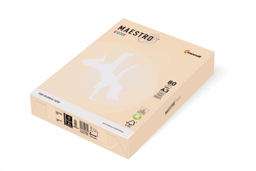 Papier ksero kolor kremowy A4 160g 250ark Maestro