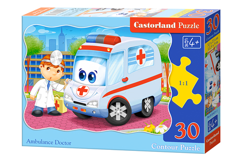 Puzzle 30 elementów Ambulans +4 Castorland 