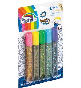 Klej brokatowy confetti 5 kolorów 13ml GR-KK13 B5 Fiorello