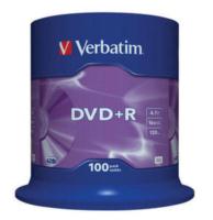 Płyta DVD+R 4,7GB X16 100szt Verbatim