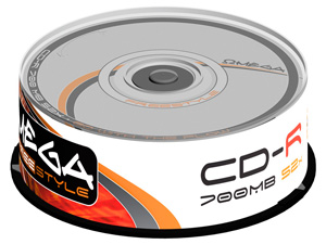 Płyta CD-R 700MB X52 Freestyle Omega 25 szt.