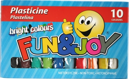 Plastelina 10 kolorów Fun&Joy 
