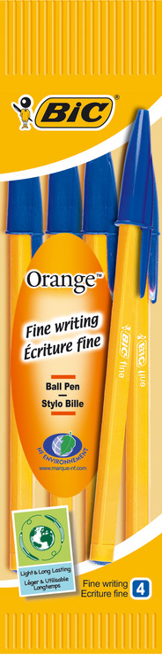 Długopis 4 szt. Orange BIC niebieski