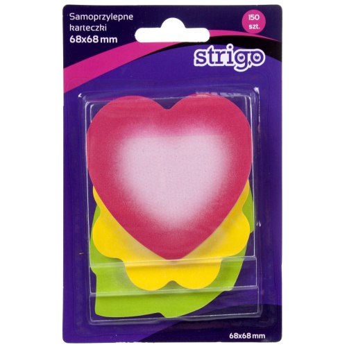 Notes samoprzylepny mix wzory 68x68mm/150kart Strigo