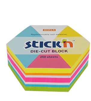 Notes samoprzylepny sześciokąt 61x70/250kart Stick'n
