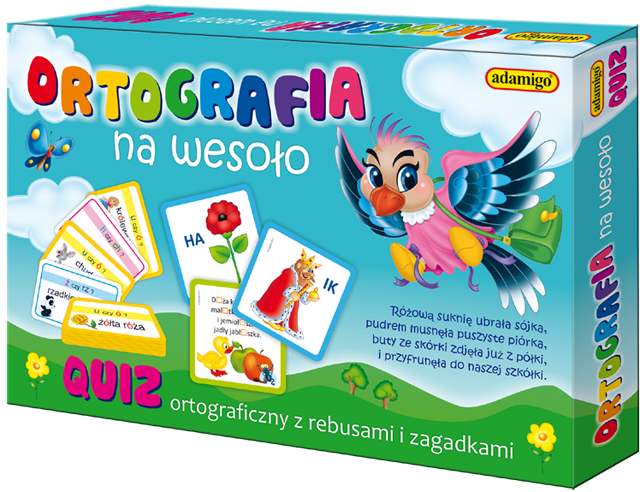 Gra edukacyjna quiz ortograficzny +6 Adamigo