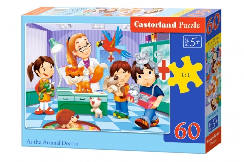 Puzzle 60 elementów weterynarz +5 Castorland