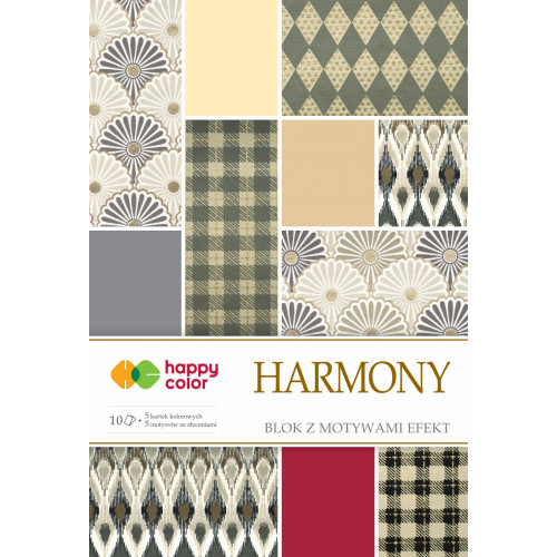 Blok techniczny kolorowy Effect Harmony A4/10 kartek Happy Color