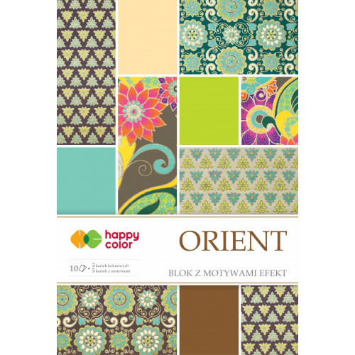 Blok techniczny kolorowy Effect Orient A4/10 kartek Happy Color