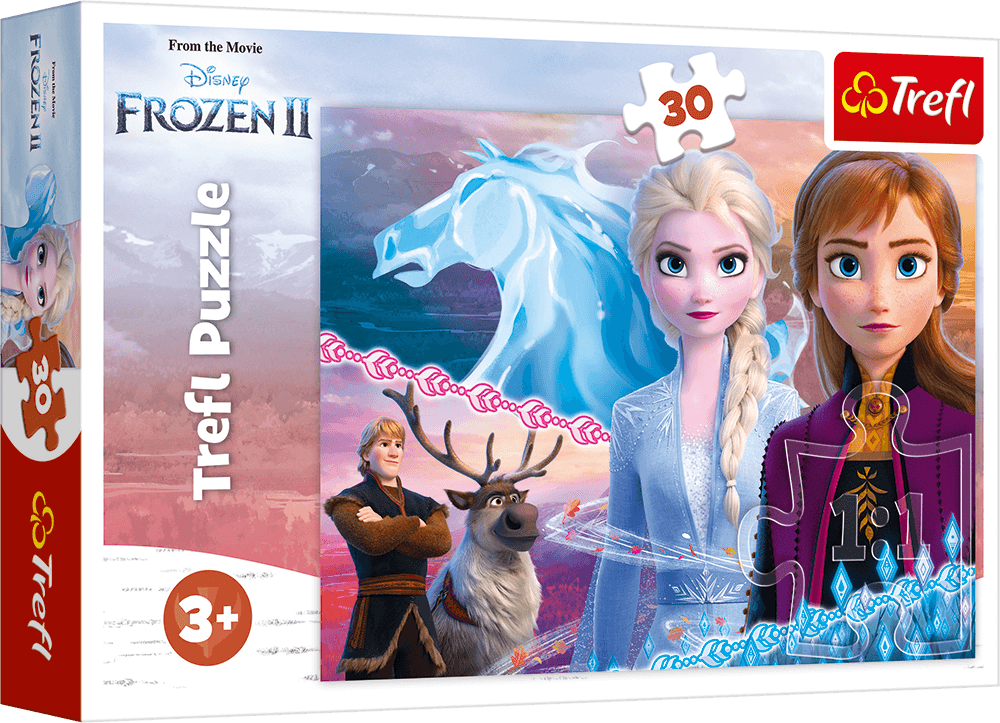 Puzzle 30 elementów Frozen odwaga sióstr +3 Trefl