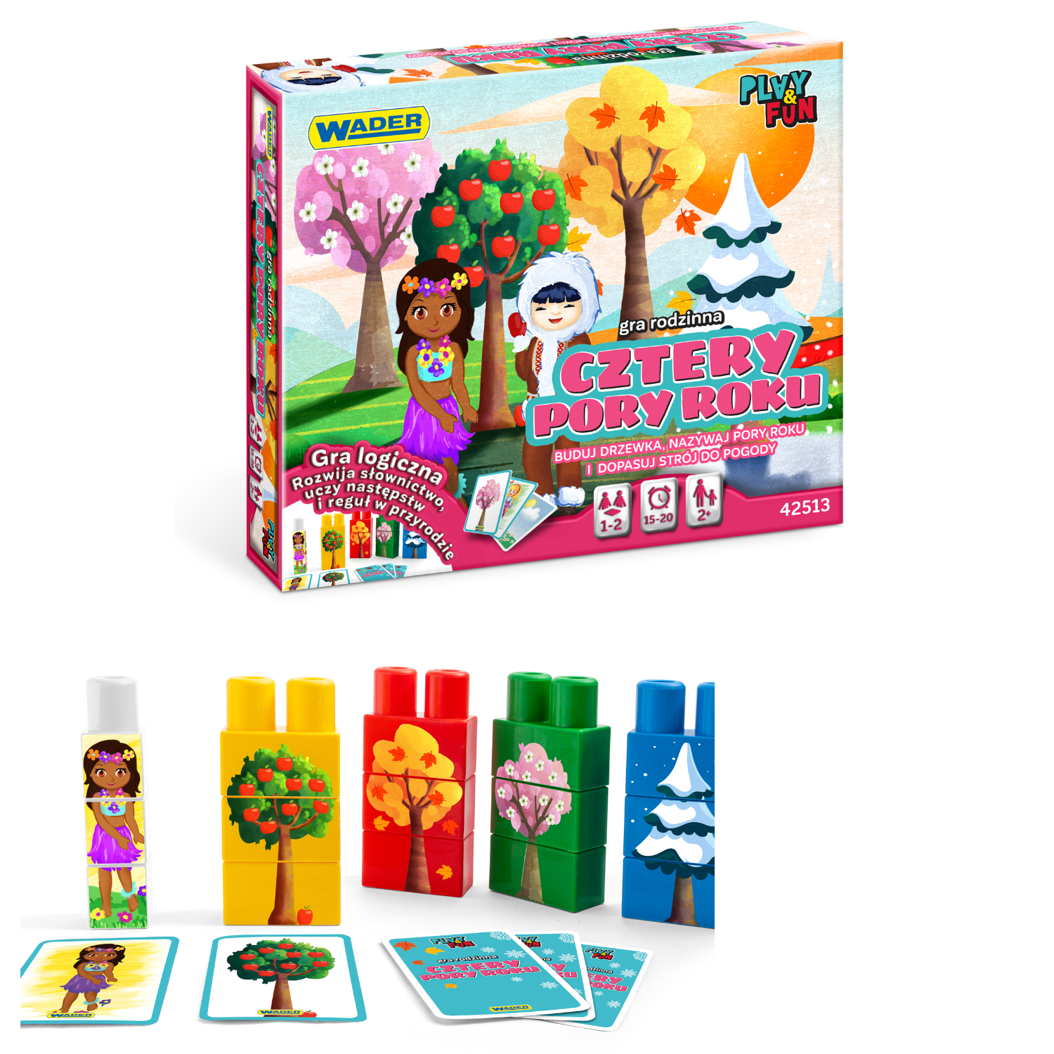 Gra rodzinna cztery pory roku +2 Play&Fun Wader