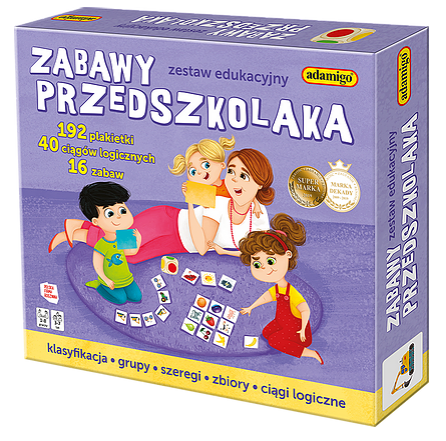 Zestaw edukacyjny Zabawy Przedszkolaka +3 Adamigo