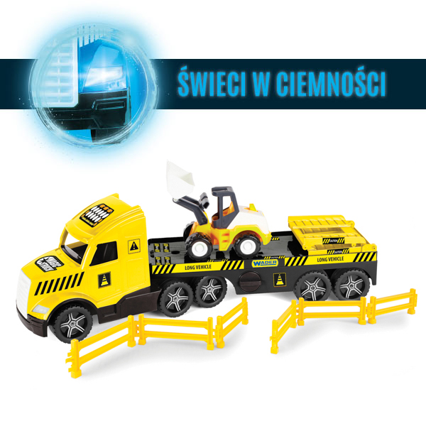 Magic Truck Technic laweta ze spychaczem Wader