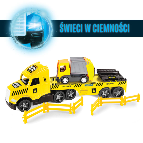 Magic Truck Technic laweta ze spychaczem Wader