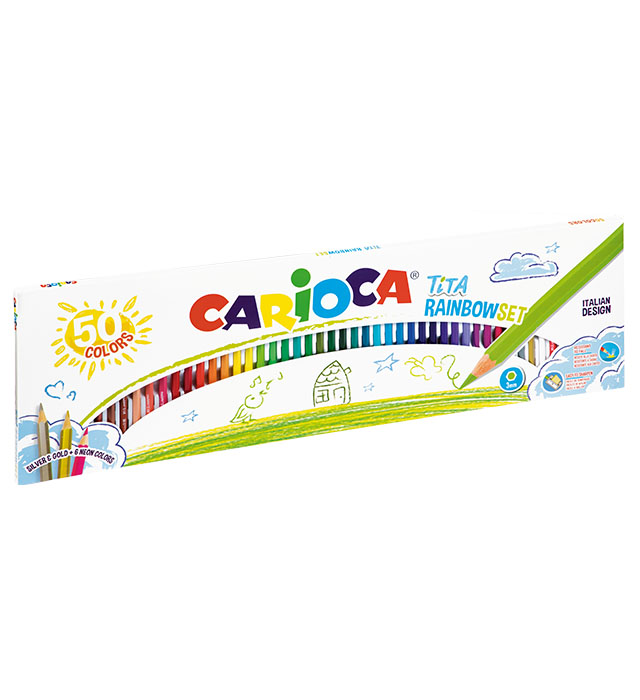 Kredki ołówkowe 50 kolorów Tita Carioca