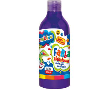 Farba plakatowa 500ml fioletowa Bambino