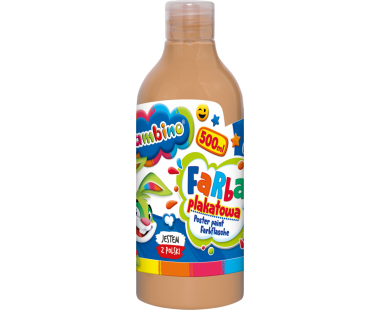 Farba plakatowa 500ml cielista Bambino
