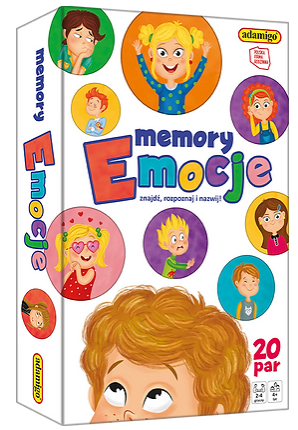 Gra edukacyjna memory Emocje +4 Adamigo