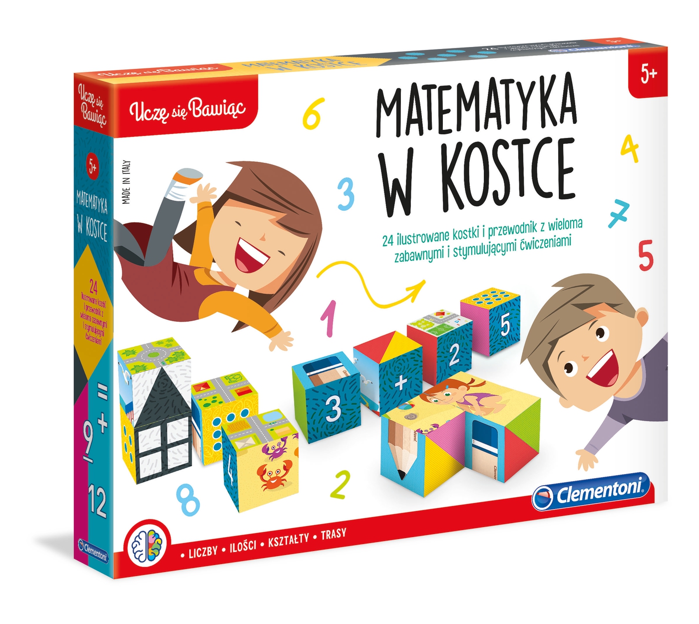 Gra edukacyjna uczę się bawiąc Matematyka w kostce +5 Clementoni